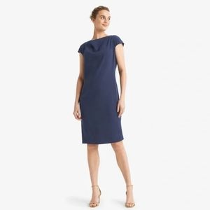 M.M. LaFleur Marilyn linen dress in blueberry